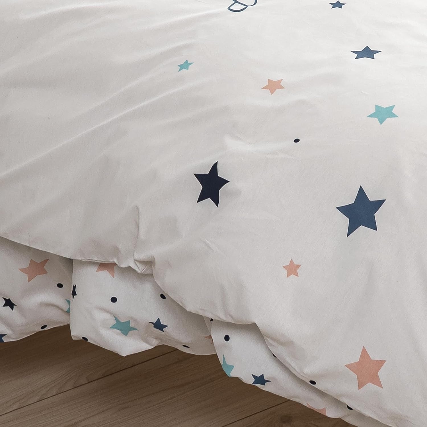 Beddengoedset voor kinderen, omkeerbaar, Sterren Beddengoed - kinderen Naty Shop