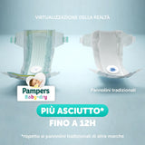 Pampers Baby Dry Junior DWCT-luiers, Twin-verpakking, maat 5 (11-25 kg), 32 luiers