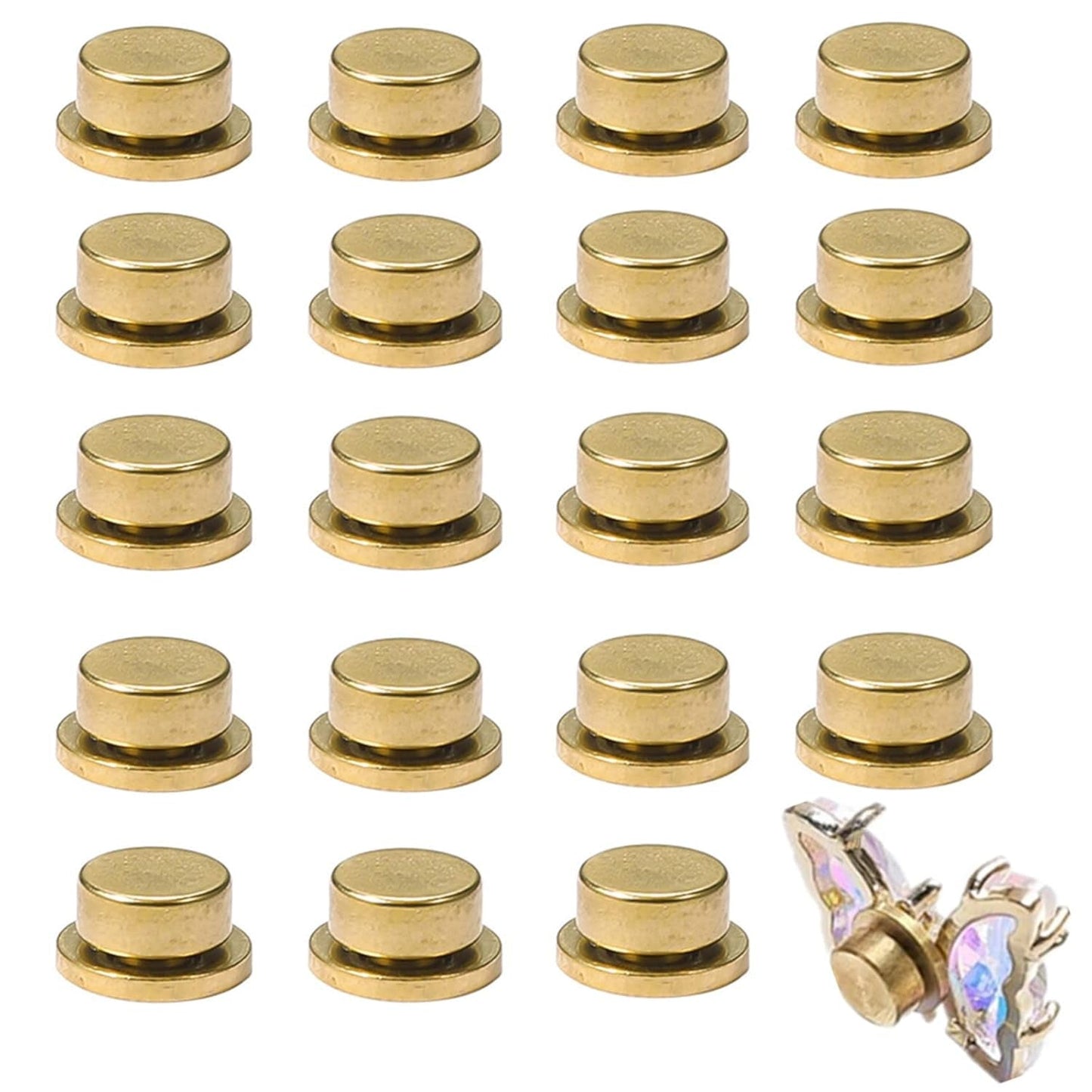 Nail Art Roterende Charme, 20 Stück Spinning Nail Charms Nagel Roterende Lager voor Nail Art Design DIY Crafting Schmuck Zubehör