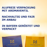 Koffiebonen Martermühle Guatemala 1kg sterk | Arabisch | Smaken: Hazelnoten, Lichte kruiden, Chocolade met druiven | Licht gebrande hele koffiebonen, lage zuurgraad
