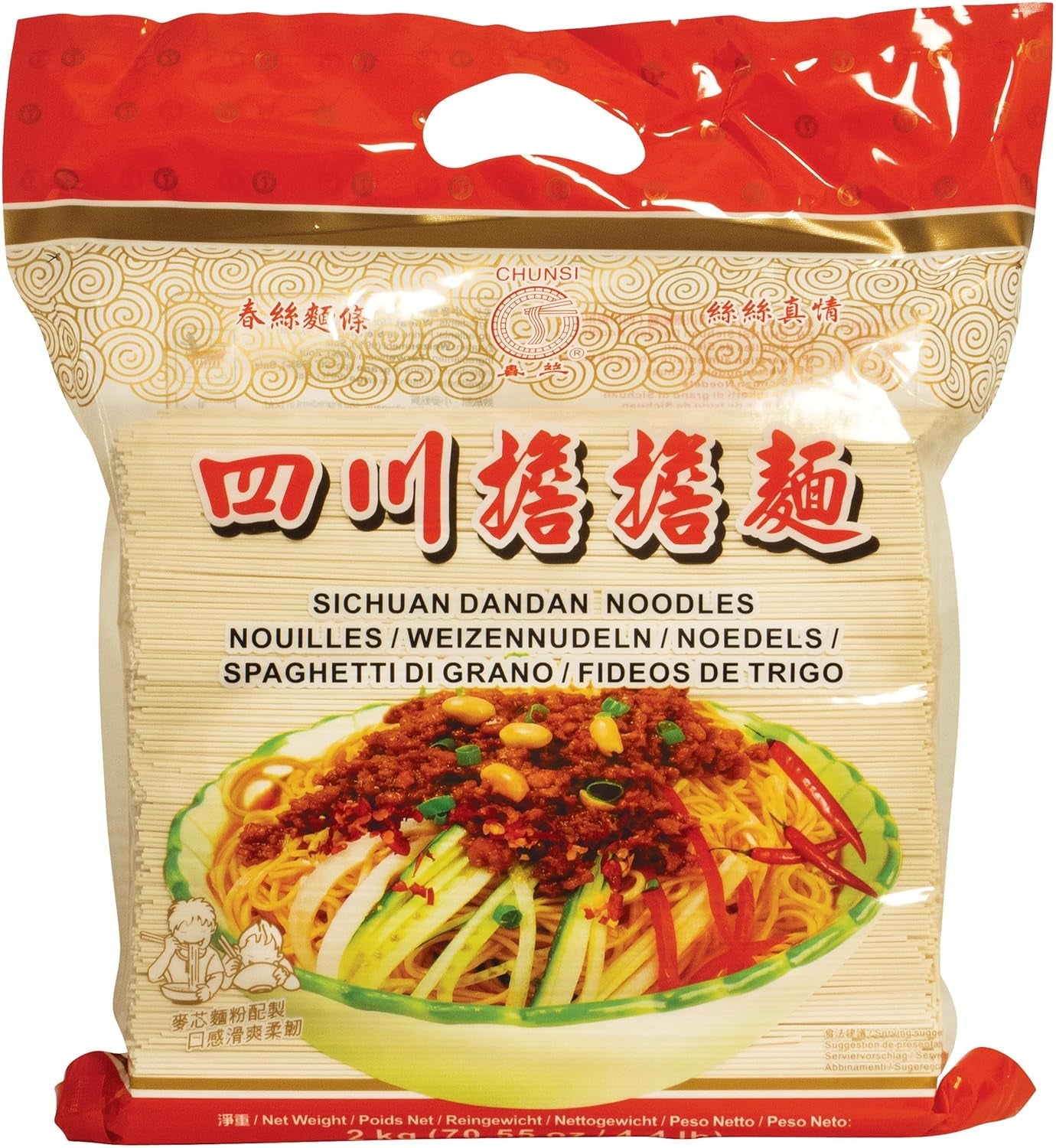 Sichuan Tarwenoedels, 1 pakje (1 x 2 kg)