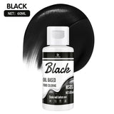 Fettlösliche Lebensmittelfarbe Für Schokolade - 60Ml Olbasis Lebensmittelfarben Für Fondant, Torten Decoratie, Backen - Flüssige Voedselkleuring voor Kakaobutter, Botercrème, Kuchen (Schwarz) Naty Shop
