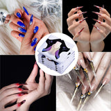 100 stuks gelnagelsjablonen, kunstnagelaccessoires, zelfklevende nagelsjablonen voor nail art, gelnagels, kunstmatige nagelverlengingen