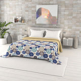Zomerquilt met fantasieprint, polyestervulling, Bloemblaadjes, 260X270Cm Quilts en quilts Naty Shop Murrine 260X270Cm