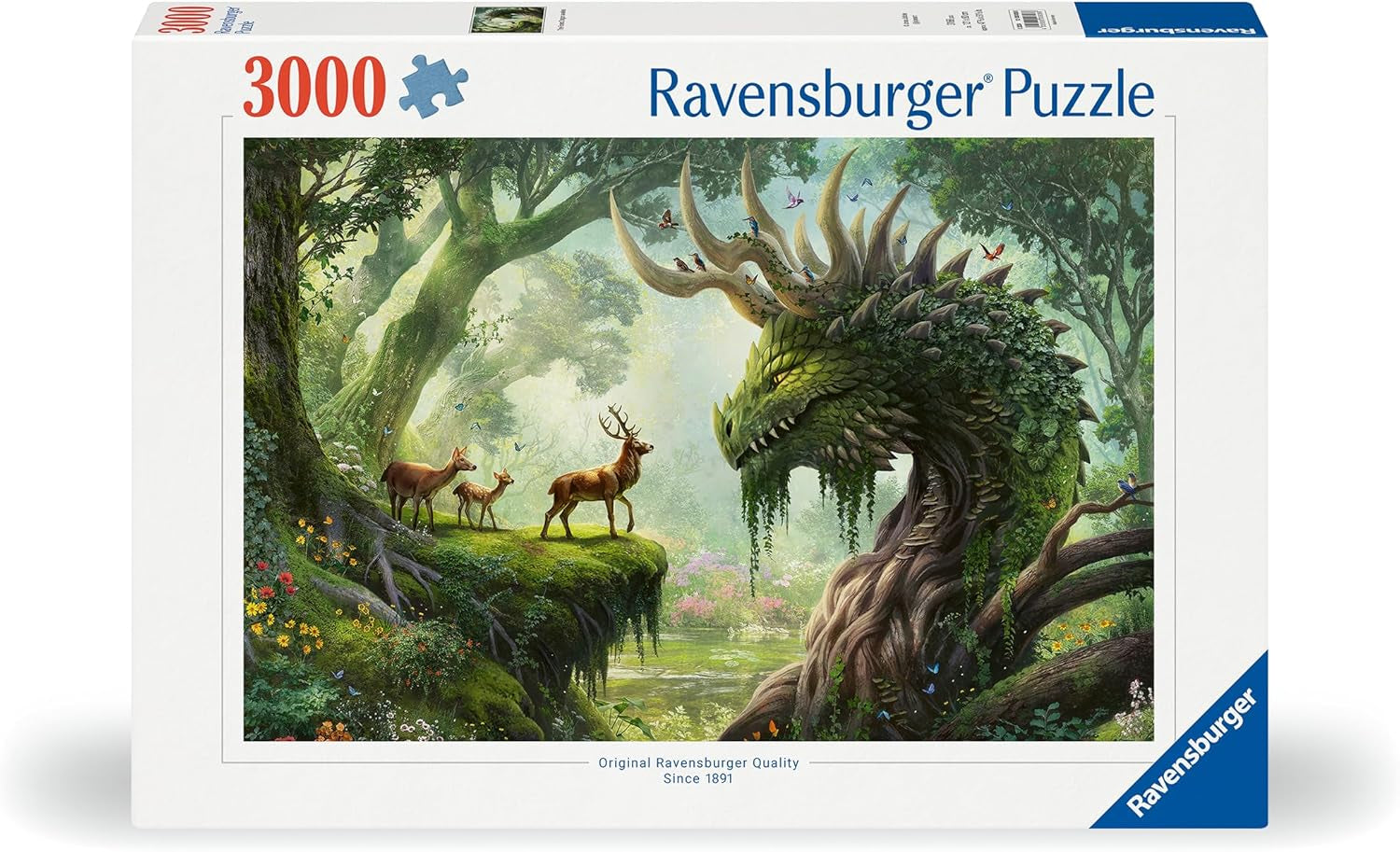 Ravensburger Puzzel 12000808 - The Forest Dragon Awakens - Legpuzzel van 3000 stukjes voor volwassenen vanaf 14 jaar Puzzel Naty Shop
