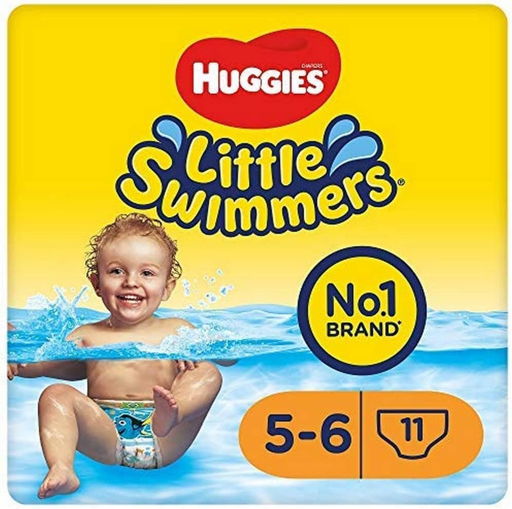 Huggies Little Swimmers wegwerpzwemluiers, maten 5-6-66 (totale broek)