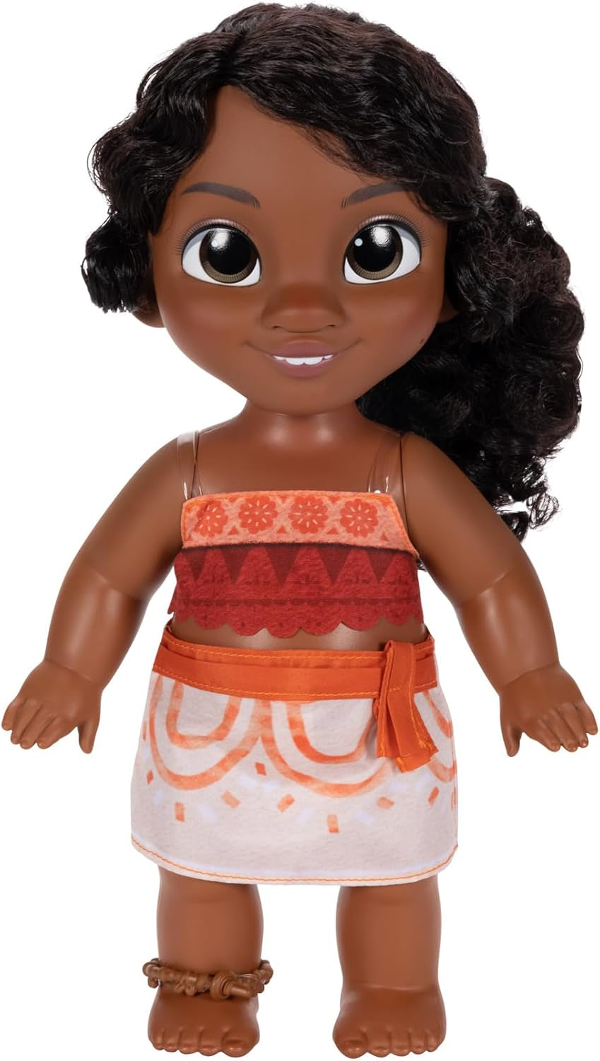 Jakks Pacific Moana 2 Little Sister Simea pop en Pua speelset 27 cm hoog, inclusief 1 poppenoutfit, 1 Pua en 1 plastic bananenbos, aanbevolen voor kinderen vanaf 3 jaar