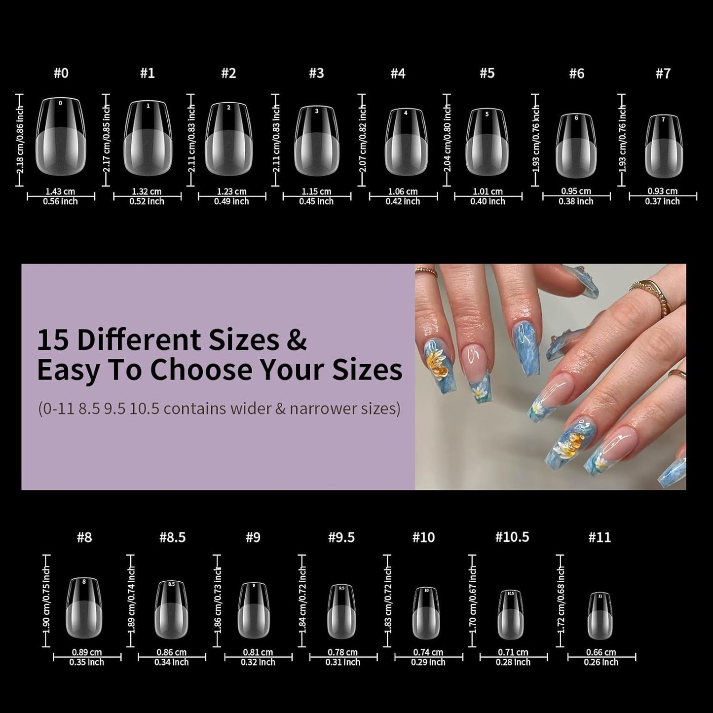 Korte Kunstnagels Ballerina 500 stuks Lijm op 12 Maten Kunstnagels Korte Zachte Gel Volledige Dekking Nageltips Voor Gelnagels Korte S
