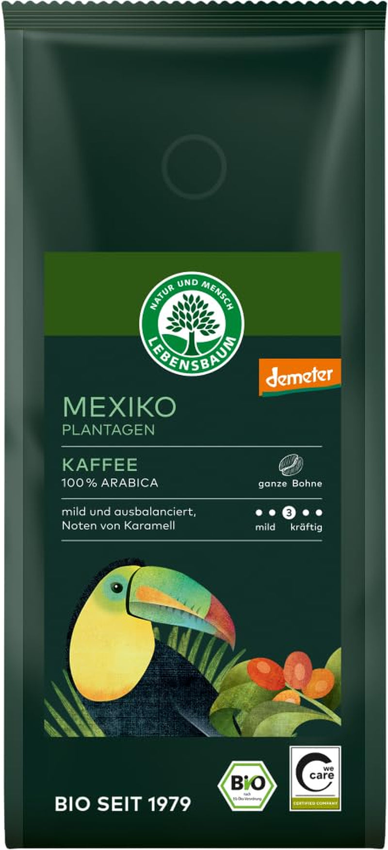 Mexicaanse plantagekoffie, hele bonen 6 x 250 g