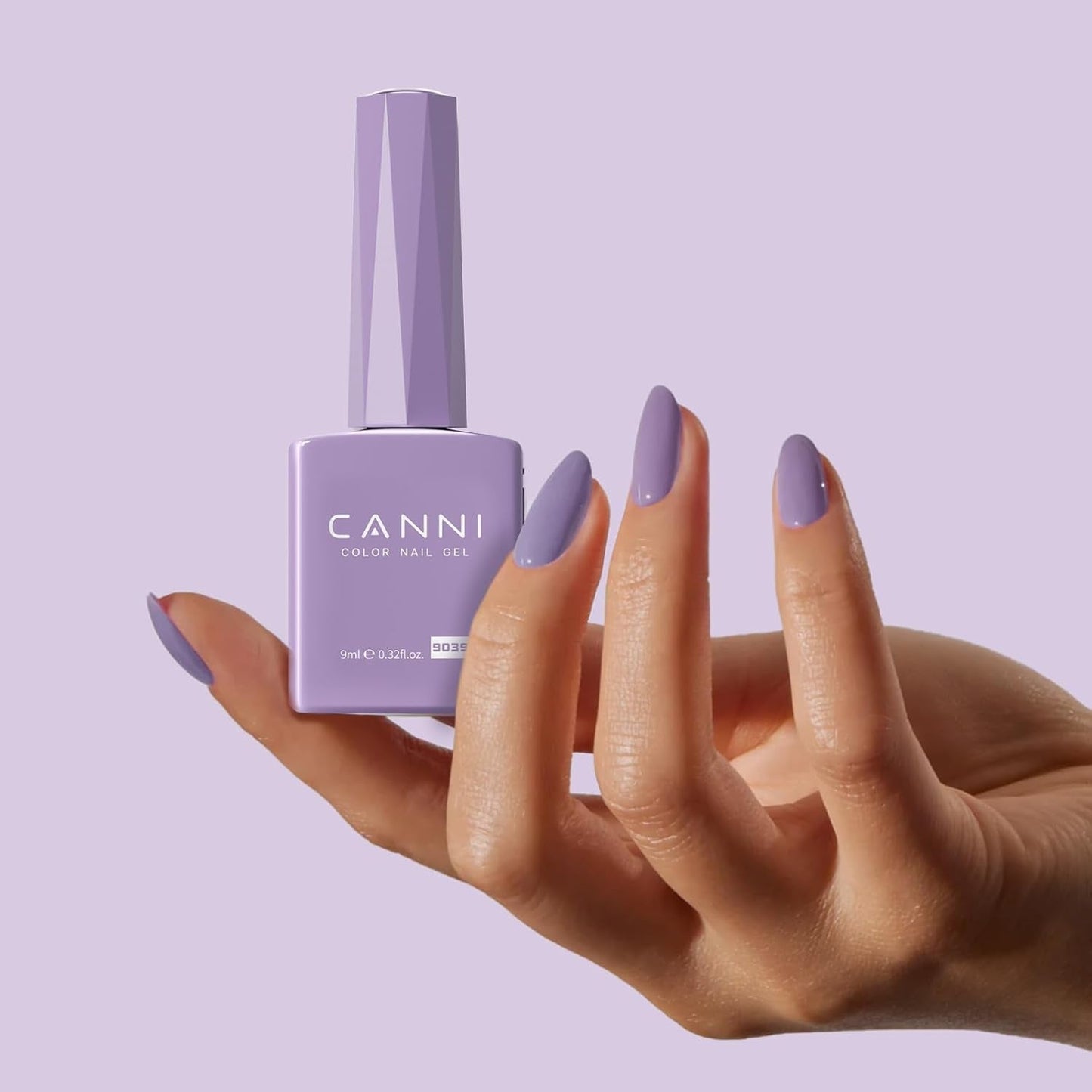 CANNI gel nagellak, semi-permanent, donkerpaars, nagellak, UV-gel, losweken, manicure