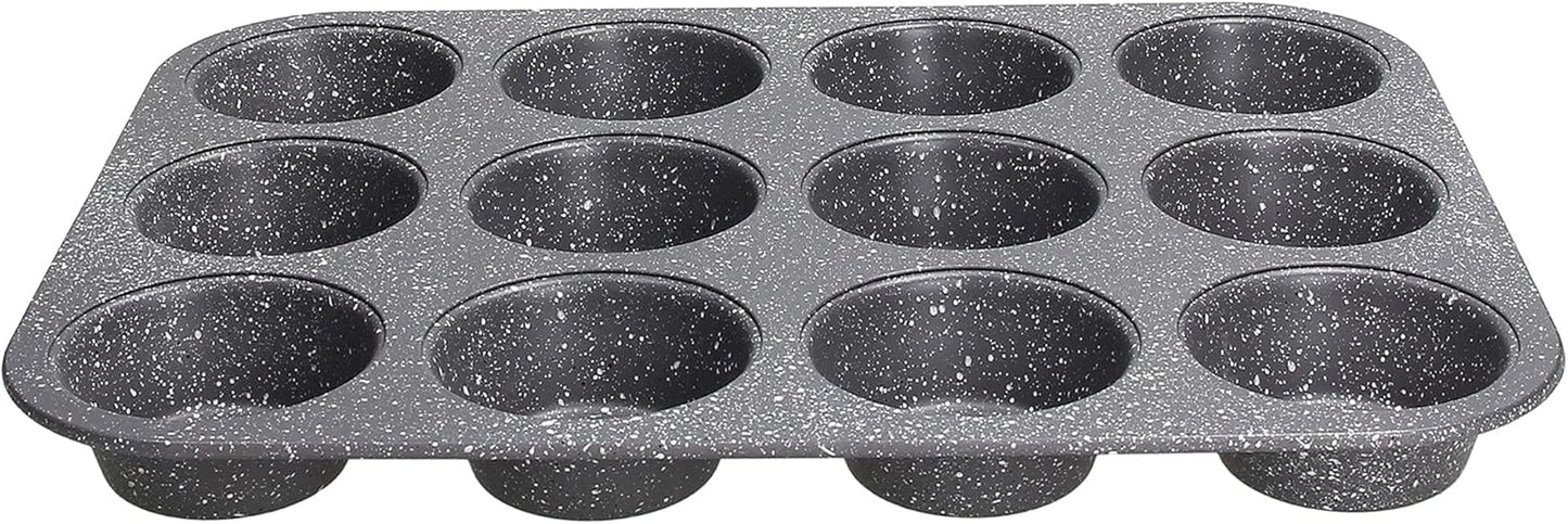 Pure Roq Muffinform Für 12 Muffins, Aluminium, Schwarz Vormen en bakplaten Naty Shop Muffin-Blech