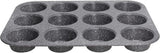 Pure Roq Muffinform Für 12 Muffins, Aluminium, Schwarz Vormen en bakplaten Naty Shop Muffin-Blech