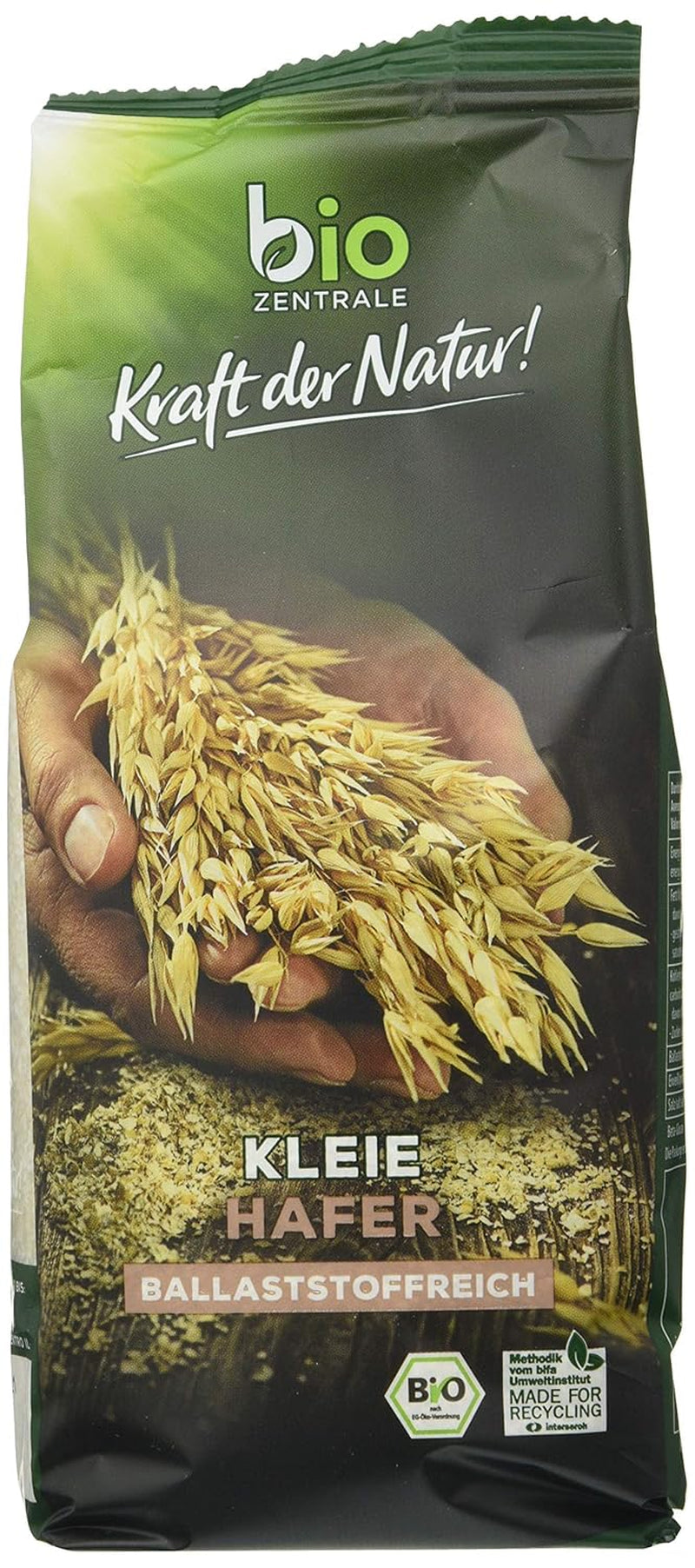 Biocentral biologische haverzemelen 1 kg | Voordelig pakket | Vezelrijke eiwitbron | Natuurlijk veganistisch | Van de EU-landbouw | Laag suikergehalte