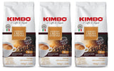 3x koffiebonen espresso crème intens, medium donker gebrand, hele koffiebonen, zak van 1 kg, koffie uit Napels