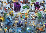Ravensburger puzzel 12000422 - Minecraft Mobs - Minecraft puzzel van 1000 stukjes voor volwassenen en kinderen 14+ puzzel Naty Shop nieuw ontwerp