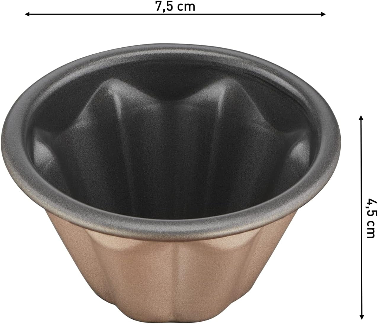Tefal Creabake J3089304 3 Stück Brioche-Backform Antihaft-Beschichtung, Leicht Entnehmbar, Stapelbar, Einfache Austellung, Backform Vormen en bakplaten Naty Shop