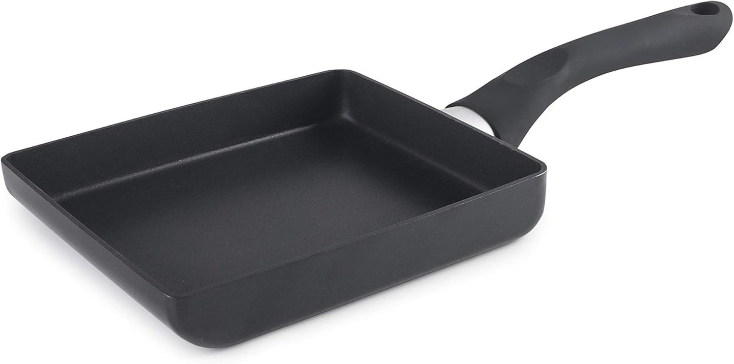 Tamagoyaki pan Inducta, aluminium, zwart, 15X18 Cm Potten en pannen Naty Shop
