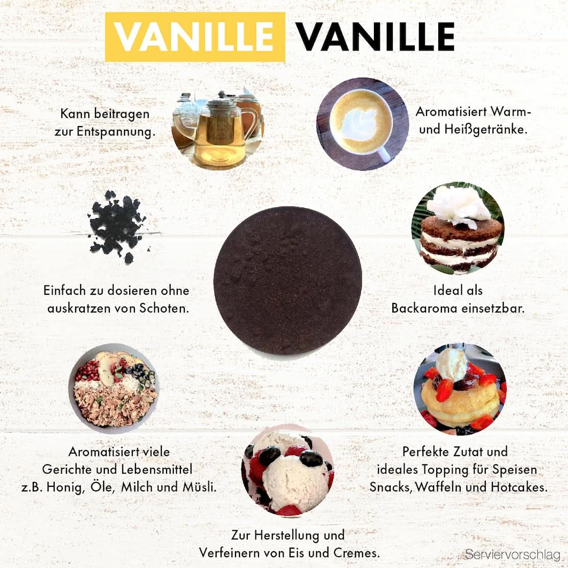 Premium vanillepoeder van echte vanillebonen, natuurlijk, suikervrij, geen toevoegingen, Fairtrade, veganistisch (40G zonder doos) van Vanilla Campaign® Flavours Naty Shop