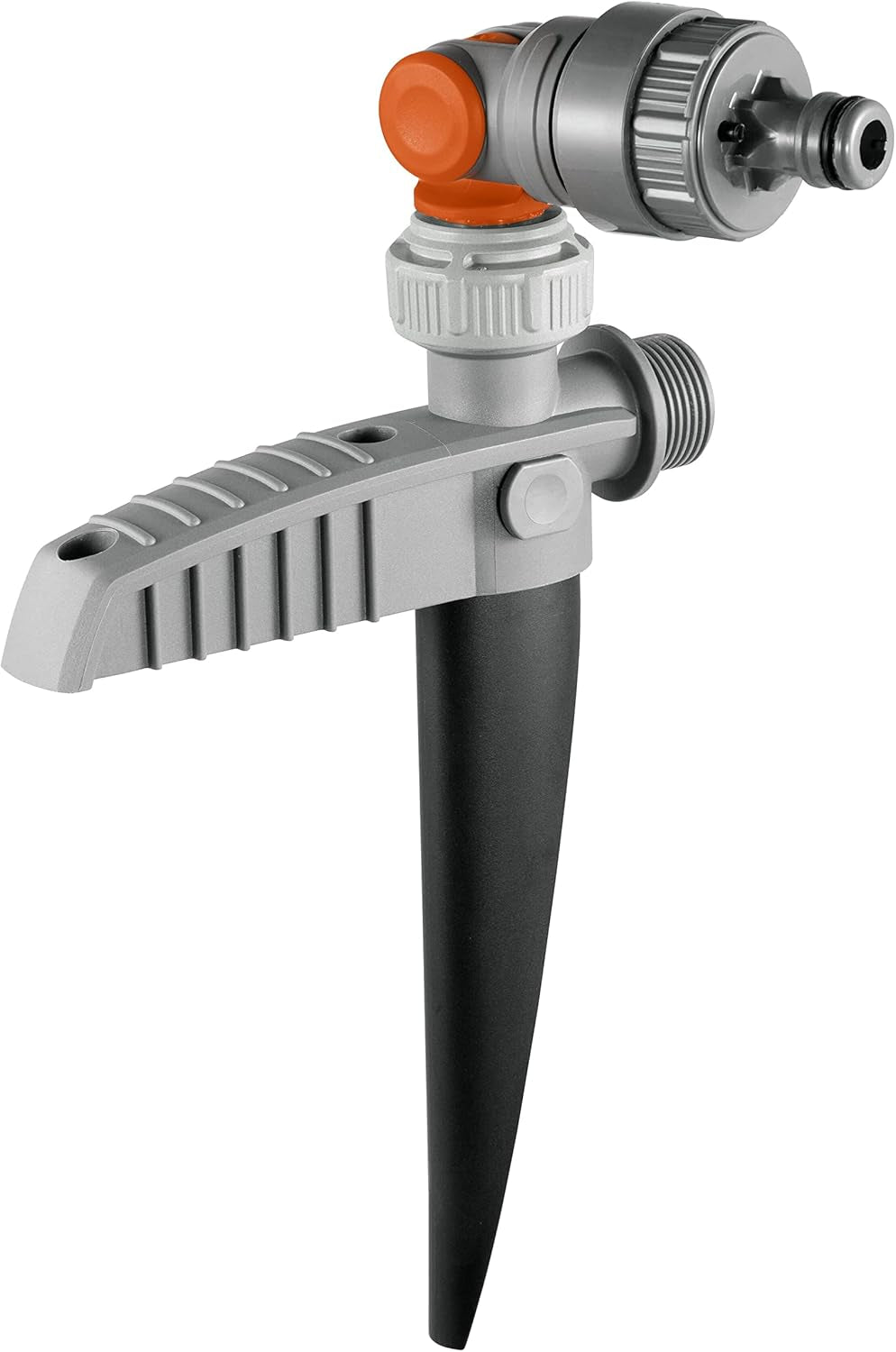 Gardena kraanaansluiting met waterstop, waterafvoer: aansluiting voor waterplug (artikelcode 8254), waterafvoer (artikelcode 8250, 8266), onderdeel van het leidingsysteem (05327-20), grijs