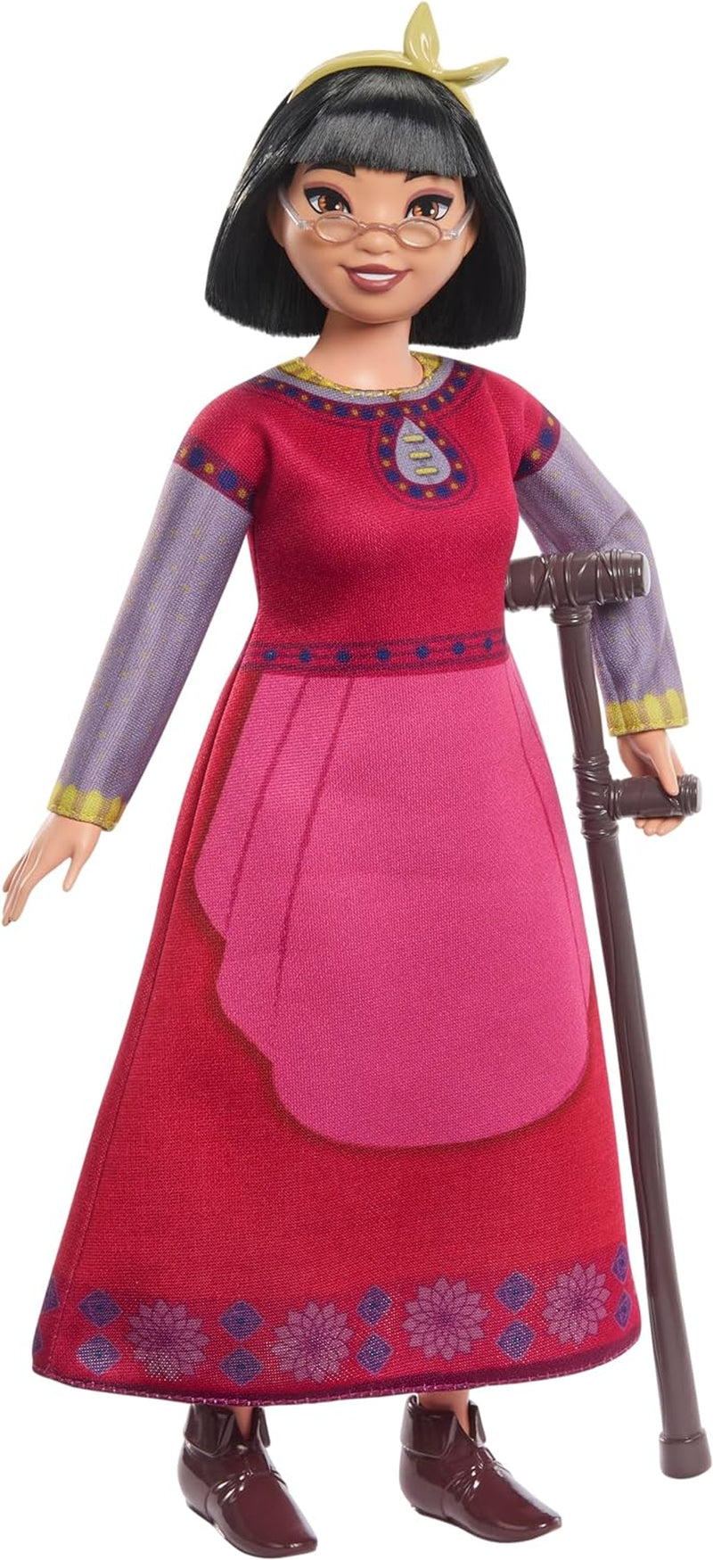 Mattel Disney Wish Dahlia van Rosas pop en accessoires, gelede modepop, HPX24