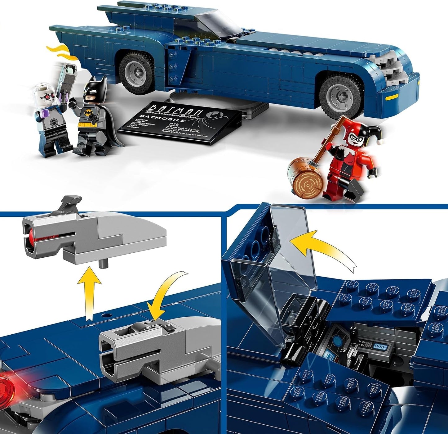 LEGO DC Batman: Batman in de Batmobile Vs. Harley Quinn en Mr Freeze Cartoon speelgoedauto voor kinderen, cadeau voor jongens en meisjes, 8 jaar oud 76274 Bouwsets Bekijk in LEGO-Store