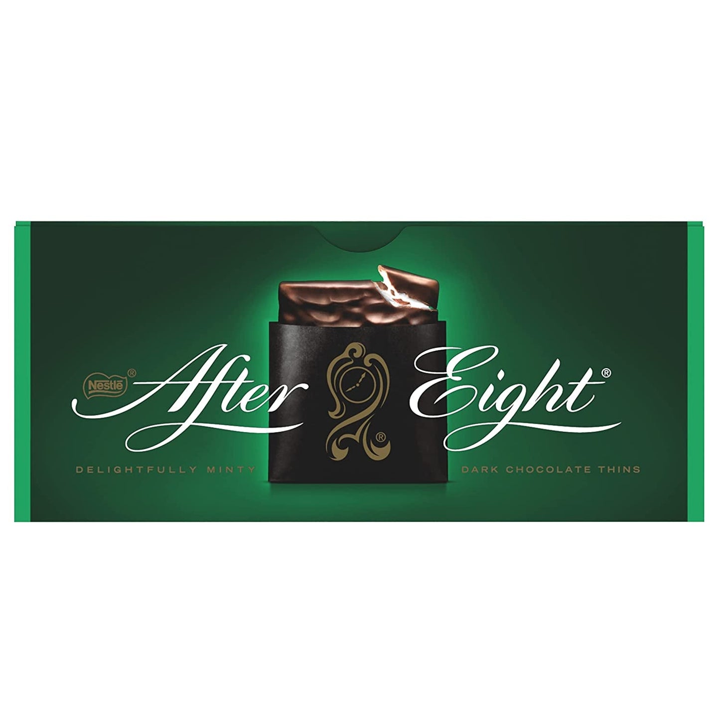 NESTLÉ AFTER EIGHT Dunne donkere chocoladevierkantjes met muntcrèmevulling voor connaisseurs, verpakking van 5 (1 x 200 g)