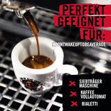 DEAD OR ALIVE Espresso No3 - Starke Espressobohnen 1kg - 100% Robusta - Kaffeebohnen für Kaffeevollautomat en Espressomaschine - Ganze Bohnen mit viel Koffein aus Italien - Koffiebonen