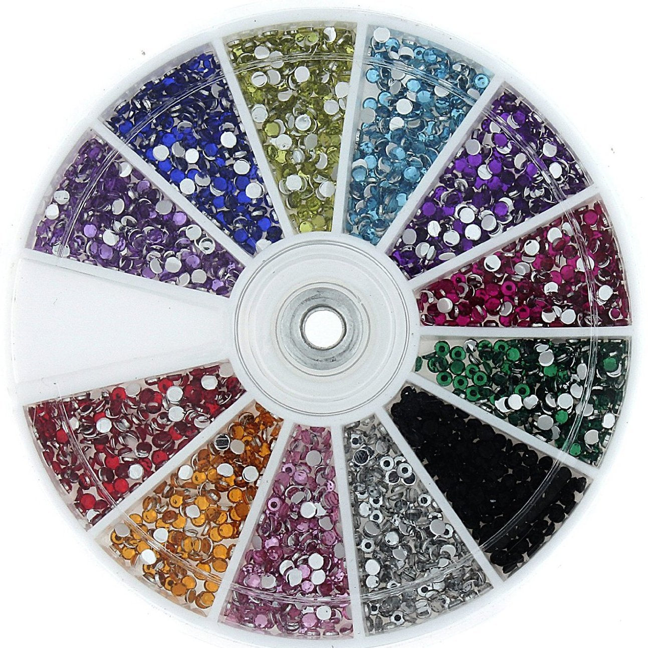Nagelsteentjes set met 1200 hoogwaardige edelstenen - strasssteentjes voor wieldecoratie