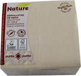 Servetten van gerecycled papier, 2-laags, milieuvriendelijk, 100% gerecyclede vezels, 50% gerecyclede plastic verpakking, 33 x 33 cm.