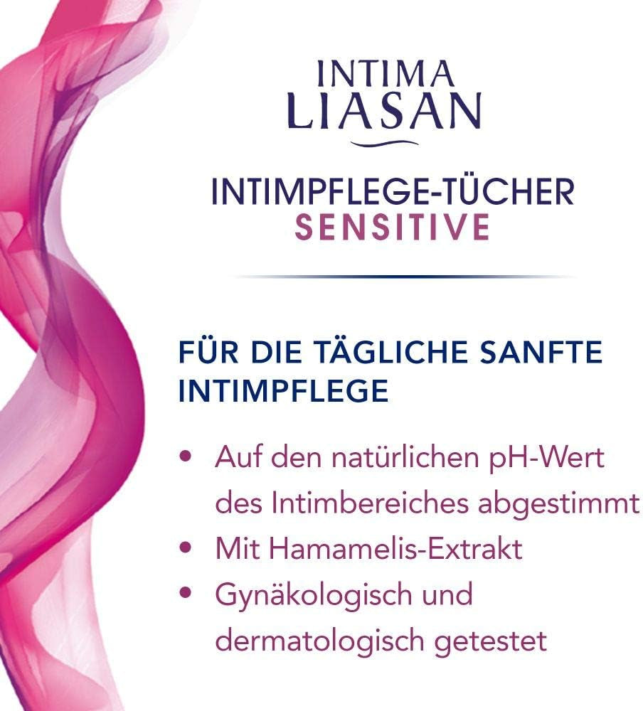 Intima Liasan van Sagrotan Sensitive intiem maandverband, zeepvrij en alcoholvrij, 30 stuks