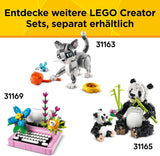 LEGO Creator 3In1 Typemachine met bloemen - speelgoed om te bouwen tot Keytar-model of tot bloempot met notitieboekje en pen - bouwset - cadeau voor meisjes en jongens vanaf 8 jaar 31169 Bouwsets Besuche den LEGO-Store