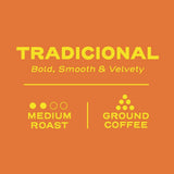Gebrande en gemalen koffie, 17,6 ounce baksteen
