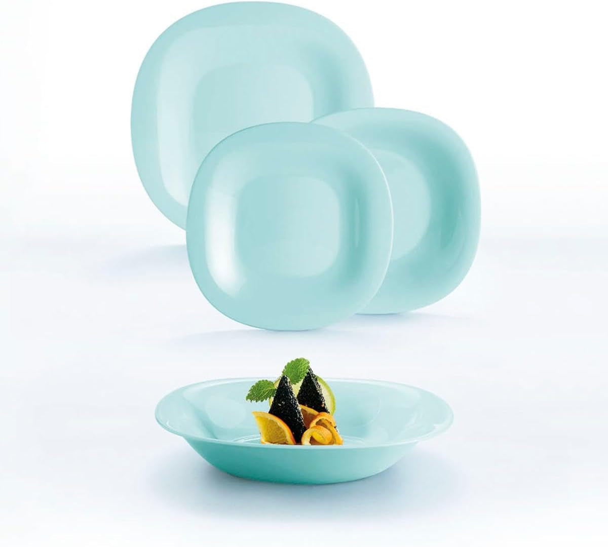 18-delige turquoise bestekset