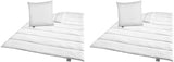 Traumnacht Groen Beddengoedset - All Season-dekbed 135X200 Cm + Kussen 80X80 Cm, Duurzaam met Microvezelhoes, Gemaakt volgens Duitse Kwaliteitsnorm (Pak van 2) Naty Shop Dekbedden & Quilts Standaardtitel
