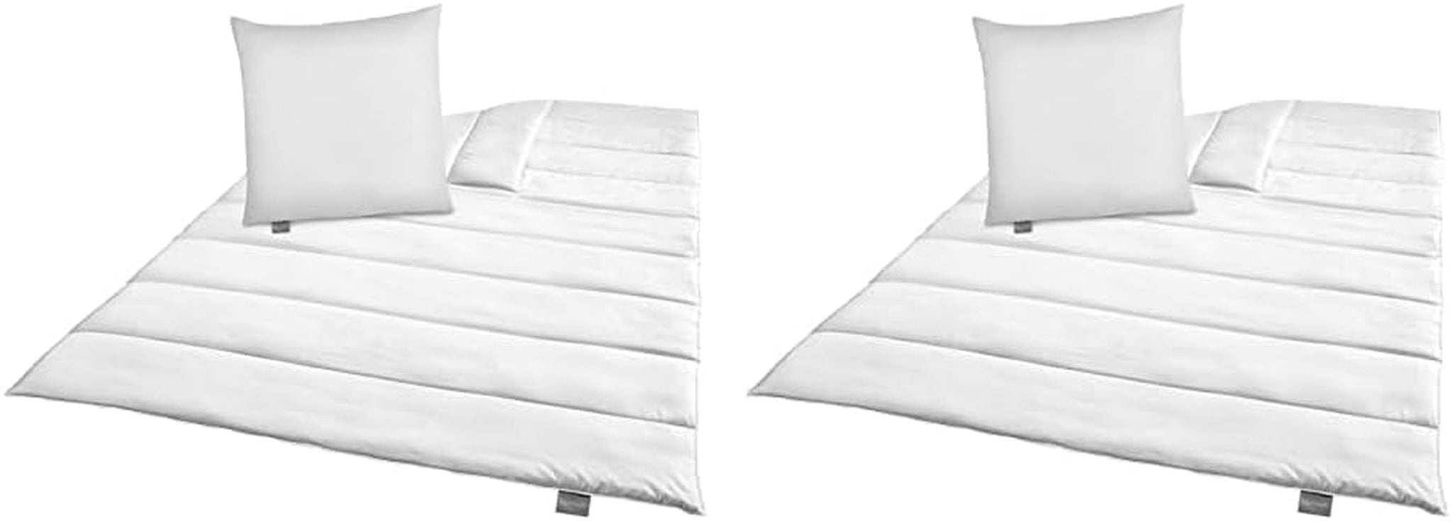 Traumnacht Groen Beddengoedset - All Season-dekbed 135X200 Cm + Kussen 80X80 Cm, Duurzaam met Microvezelhoes, Gemaakt volgens Duitse Kwaliteitsnorm (Pak van 2) Naty Shop Dekbedden & Quilts Standaardtitel