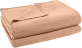 Zoeppritz deken in kleur: Rood, Gemaakt van 65% Polyester, 35% Viscose, Afmeting: 160X200 Cm, 103291-235-160X200 Zoeppritz Bedden en Dekens Sinds 1828 040 Zand 110X150 Cm