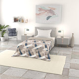 Basic zomerdeken, microvezel, jeansstrepen, 200X240Cm Quilts en quilts Naty Shop Brushed 200X240Cm