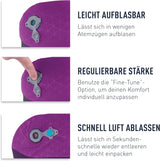 Sea to Summit - Eros Premium lendensteunkussen - Opblaasbaar steunkussen - Rugverlichting - 50D polyester materiaal - Compacte reistas - Service, reizen en auto-excursies - Marineblauw - 93g