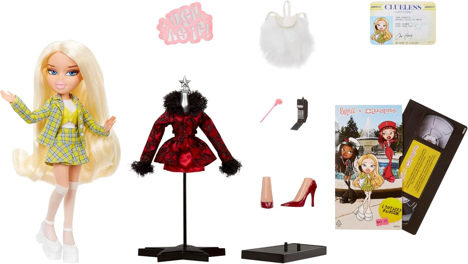 Bratz Clueless Cher Doll – Verzamelbare filmpop met echte outfits en accessoires