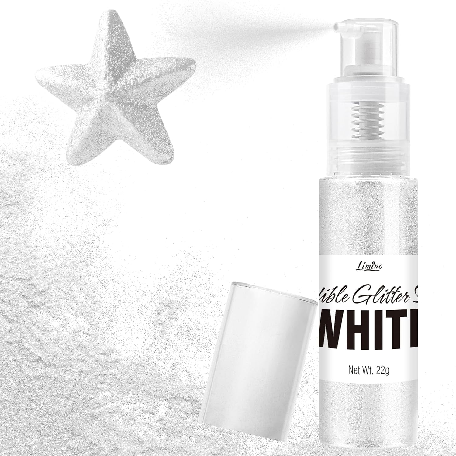 Eetbare glitterspray - 22G Eetbare glitter, eetbaar glitterpoeder voor drankjes, taartdecoraties, macarons - Voedselkleuring glitterpoeder, eetbare glitter voor cocktails, muffins (roze)