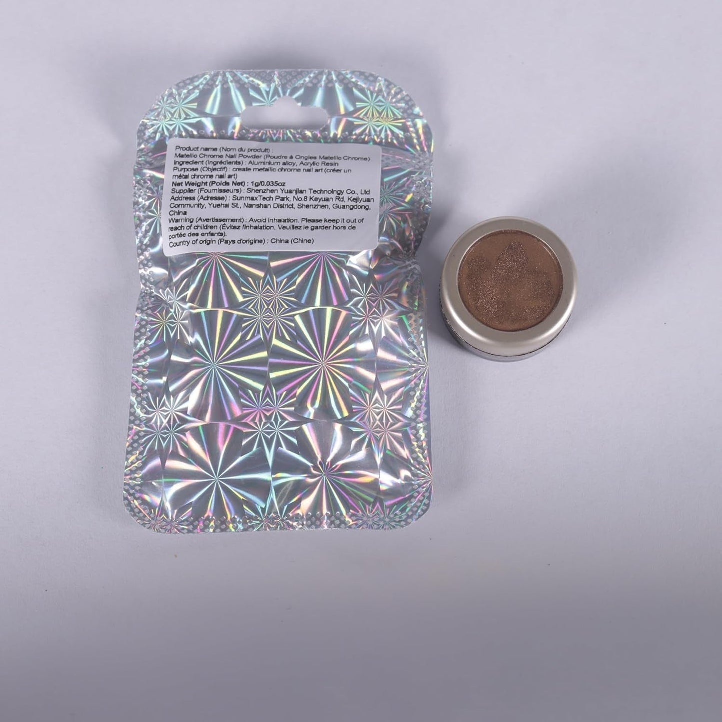 Chrome Nagel Pulver Spiegel Effect Metallic Staub Holografisch Glitter Glasierte Maniküre Decoratie Reflektierende Pigment voor DIY Gel Polish Nail Art, Harz Handwerk, Geschenke voor Goud