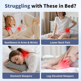 Leeskussen - Rugkussen, verstelbare hoofdsteun, leeskussen van traagschuim voor bed, ergonomisch nek- en beenkussen, lendensteunkussen