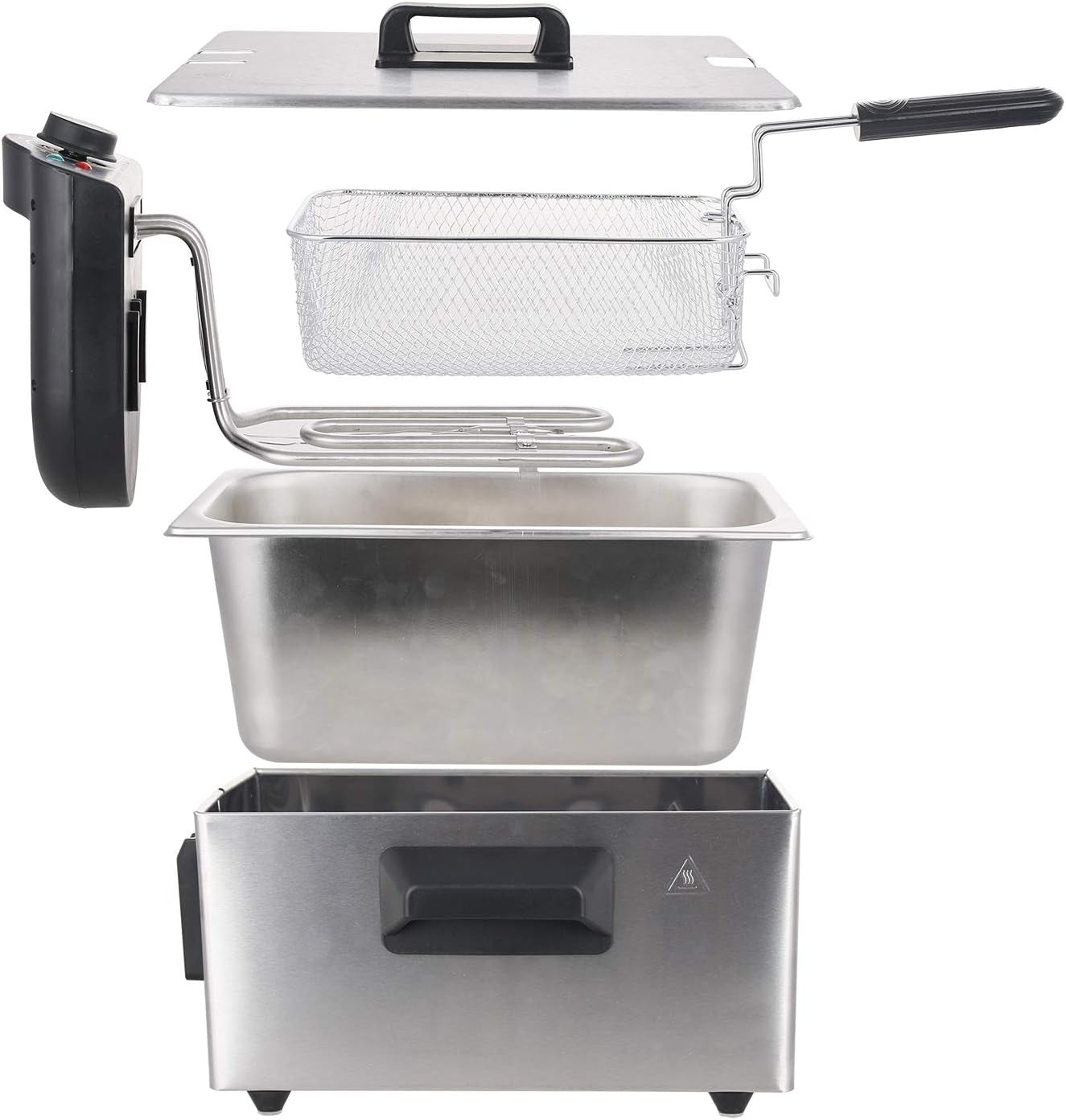 Oliefriteuse Emerio 3,0L met Cold Zone-technologie, 2000 W Apparaten Naty Shop
