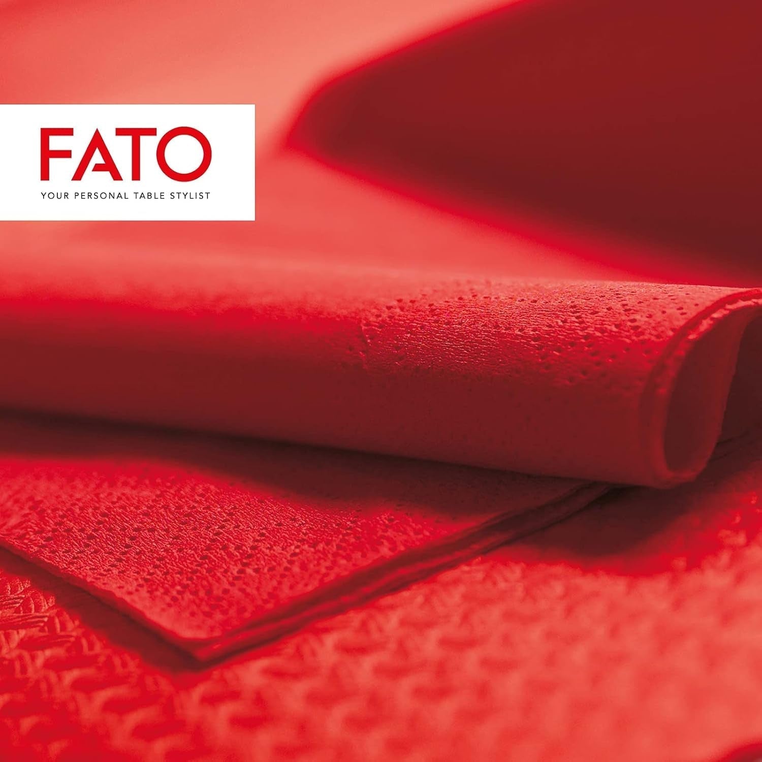 - Papieren wegwerpservetten, ideaal voor informele lunches en buffetten, 50-pack servetten, maat 33X33, 4-voudig, 2-laags, rood, 100% puur cellulosepapier, Fsc-gecertificeerd