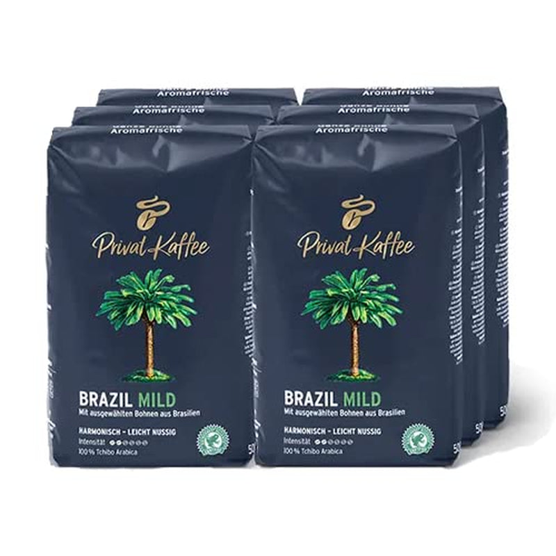 Tchibo - Coffee Private Brazil, lichte koffiebonen - 6 x 500 g