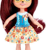 Enchantimals HCF81 - Felicity Fox en haar kleine zusje (ca. 15 cm en ca. 10 cm) en 2 dierenfiguren, afneembare rok en accessoires, leuk cadeau voor kinderen vanaf 3 jaar