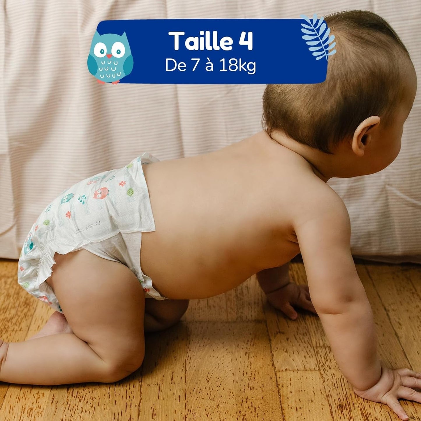 - Luiermaat 4 (7 – 18 kg) – voor de gevoelige huid – natuurlijk en zeer absorberend – 12 uur lekvrij – ohne unerwünschte Inhaltsstoffe – gemaakt in Frankrijk – 132 luiers