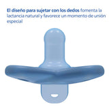 Philips AVENT Soothie - BPA-vrije fopspeen voor baby's van 0-6 maanden, blauw/lichtblauw (model SCF099/21)