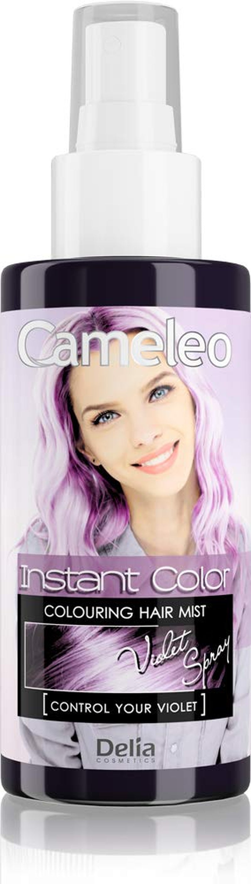 Cameleo - Spray & Go - haarverfspray - paars - voor blond, platinablond en grijs haar - eenvoudig sprayen en gaan - semi-permanent - direct resultaat - carnavalshaarverfspray - 150 ml Naty Shop Haarverf Paarse Spray 150 Ml (1 pakje)