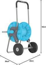 CELLFAST Tuinslangwagen 2 Wielslanghaspel Corrosiebestendig Tuinslanghaspel Voorkomt Slangbuigen 1/2" 45m Aluplus